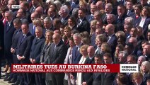 Hommage national aux deux commandos : arrivée du président Emmanuel Macron
