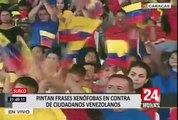 Surco: pintan frases xenófobas en contra de ciudadanos venezolanos