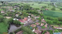 Saint-Vincent-de-Boisset, vue du ciel