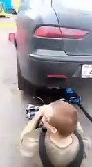 Contrôle pollution dune voiture version russe... efficace