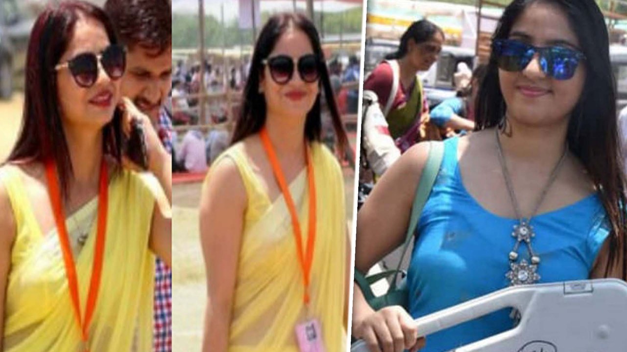 Yogeshwari Gohite | Reena Dwivedi | தேர்தல் நேரத்தில் இணையத்தை கலக்கும் இரண்டு பெண்கள்- வீடியோ