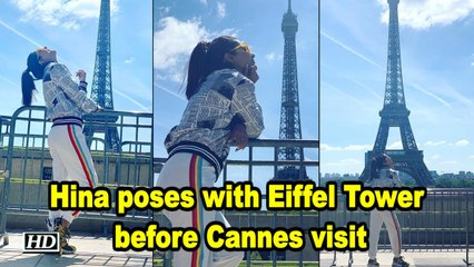Hina Khan poses with Eiffel Tower before Cannes visit