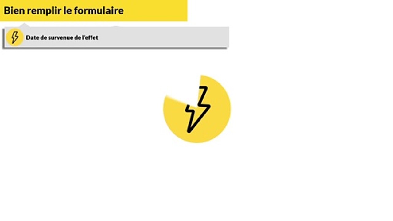 Comment compléter les champs  dates des effets du formulaire de pharmacovigilance ?