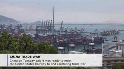 China says ready to meet US halfway to end escalating trade war
