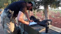 الجبهة الوطنية للتحرير--التمهيد على مواقع عصابات الأسد في الشيخ حديد بصواريخ الغراد تمهيدا لاقتحامها