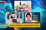 Mototaxista atropellada pide que conductor sea juzgado por intento de homicidio