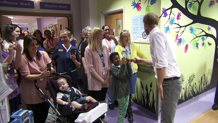 Prince Harry visits Oxford Children’s Hospital