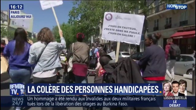 On n'a pas assez de droits : l'association APF France handicap manifeste à Paris contre la politique d'Emmanuel Macron