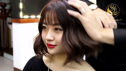 [LOVE HAIR SALON - GIÁ CHỈ TỪ 299K ] Tóc Ngắn Uốn Gợn Sóng Xinh Như Nữ Thần