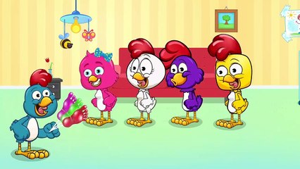 Gallina Pintadita aprender magia pie colores de paleta