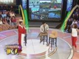 Bianca & Robi do cartwheel on GGV