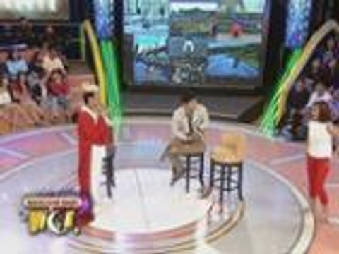 Bianca & Robi do cartwheel on GGV
