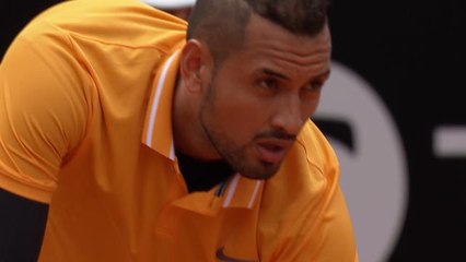 Rome - Kyrgios sert à la cuillère dès le premier point du match !