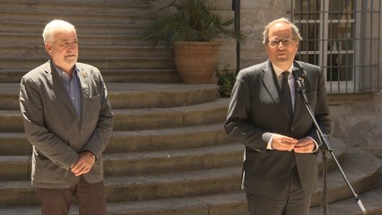 Torra recibe a Matamala como al primero de los exiliados que ha regresado