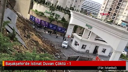 Başakşehir'de İstinat Duvarı Çöktü - 1