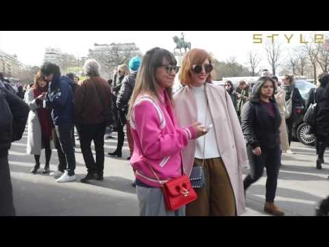 Street style at Paris Fashion Week