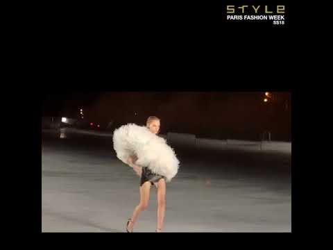 Saint Laurent's spring/summer 2018 show at Paris Fashion Week