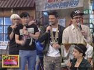 Vhong at Enzo dumiskarte ng harana kina Anne at Xia