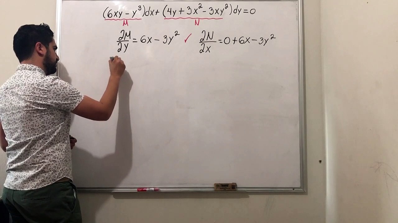 Ecuaciones Diferenciales Exactas Ejemplo 2