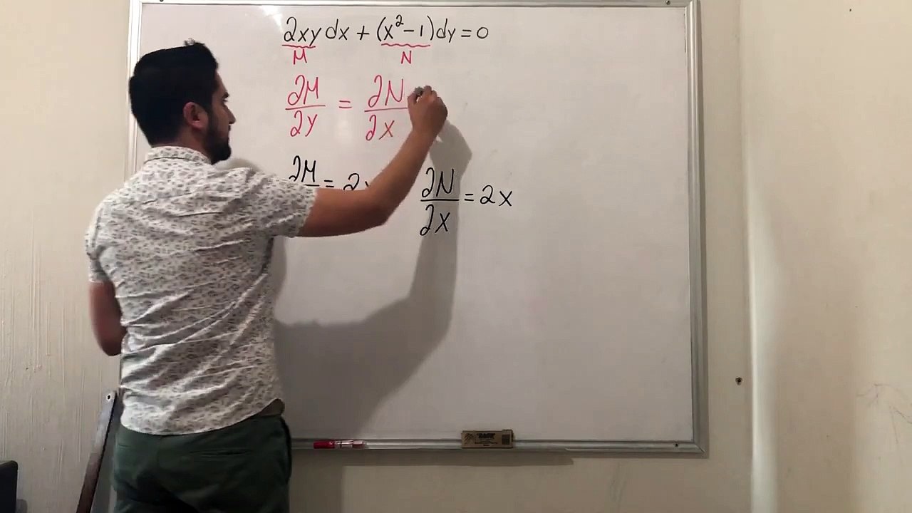 Ecuaciones Diferenciales Exactas Ejemplo 1