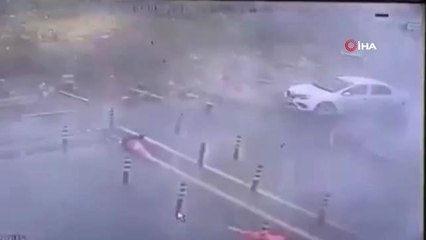 Başakşehir'de İstinat Duvarının Çökme Anı Kamerada