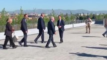 La alcaldesa de Madrid, Manuela Carmena, visita el Wanda Metropolitano