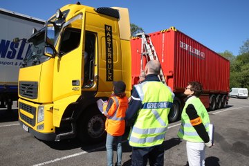 A35 : les poids-lourds contrôlés à Colmar