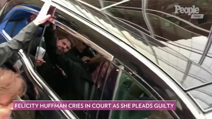 Felicity Huffman Weeps While Pleading Guilty as Prosecutors Recommend 4 Months in Prison