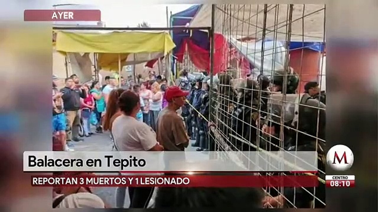 Balacera en Tepito deja tres muertos y un herido