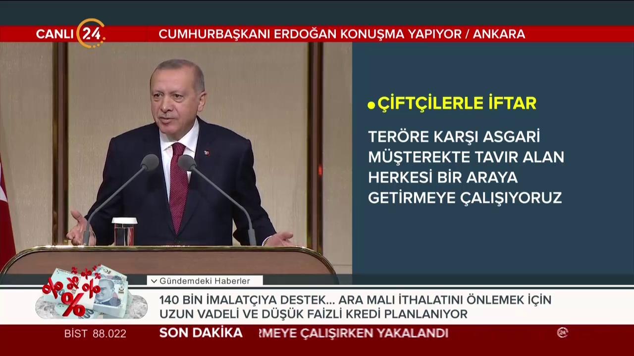 Başkan Erdoğan konuşma yapıyor