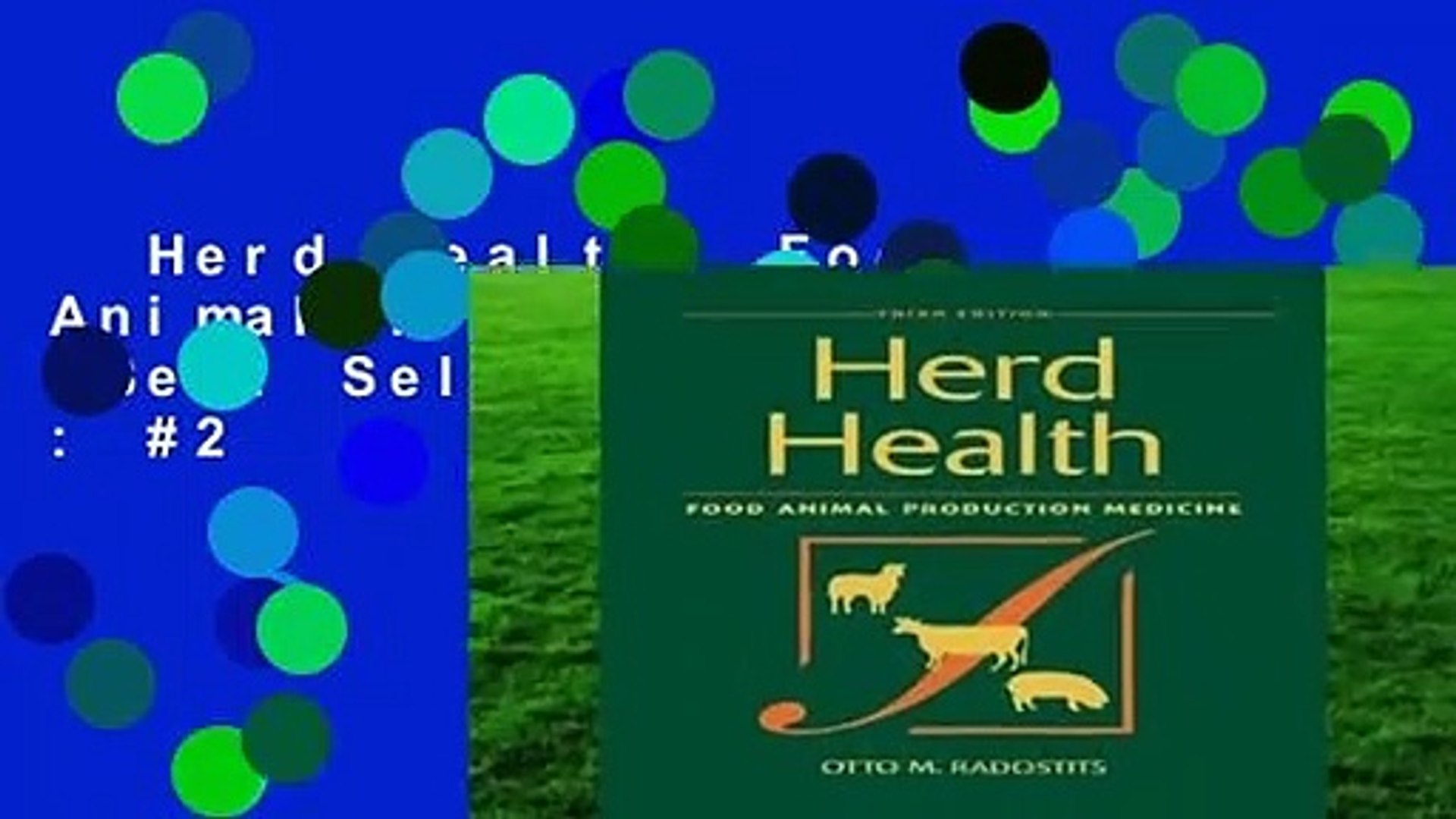 ⁣Herd Health: Food Animal Production Medicine  Best Sellers Rank : #2