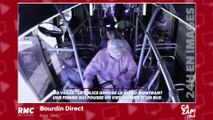 Vidéo choc : une femme pousse un vieil homme hors d'un bus
