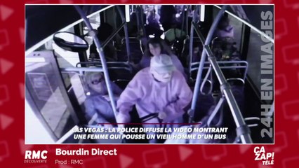 Vidéo choc : une femme pousse un vieil homme hors d'un bus