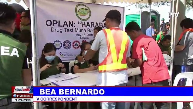 Port truck drivers undergo surprise drug test