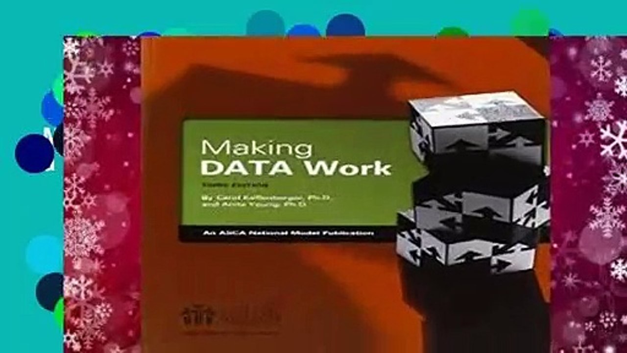 Trial New Releases  Making Data Work by Carol, Ph.D. Kaffenberger