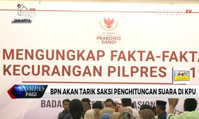 BPN akan Tarik Saksi Penghitungan Suara di KPU