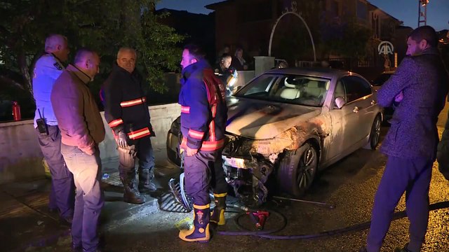 Başkentte araç kundaklama iddiası