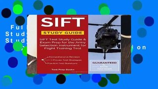 Full version  SIFT Study Guide: SIFT Test Study Guide   Exam Prep for the Army Selection