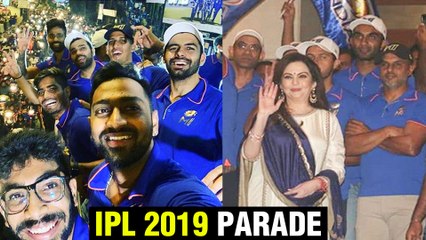 Download Video: Mumbai Indians Open Bus Parade CELEBRATIONS With Fans | Antilia, Ambani House