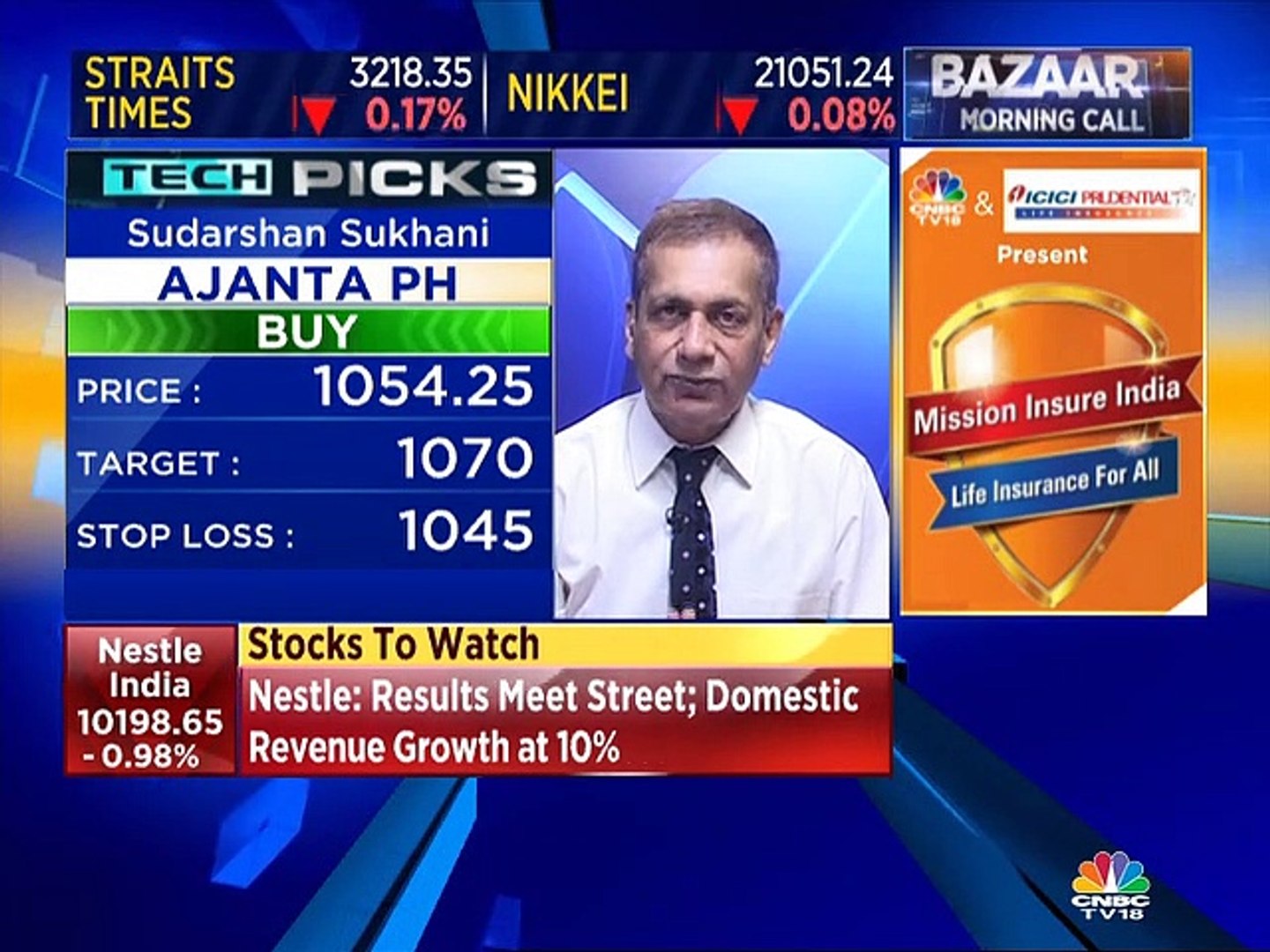SCNBCTV18 Sudarshan Sukhani stock recommendations