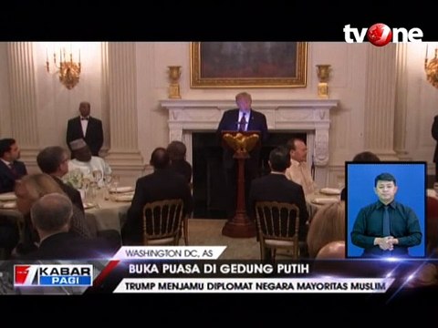 Buka Puasa di Gedung Putih, Trump Jamu Diplomat Muslim