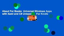 About For Books  Universal Windows Apps with Xaml and C# Unleashed  For Kindle
