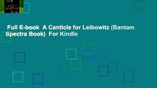 Full E-book  A Canticle for Leibowitz (Bantam Spectra Book)  For Kindle