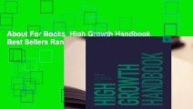 About For Books  High Growth Handbook  Best Sellers Rank : #3