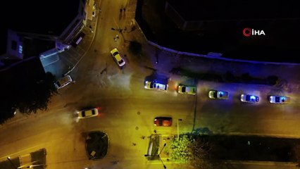 Uyuşturucu satıcısı drone ile yakalandı
