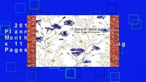 2019-2023 Five Year Planner: Five Year Monthly Planner 8.5 x 11 with Flower Coloring Pages