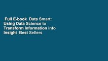 Full E-book  Data Smart: Using Data Science to Transform Information into Insight  Best Sellers