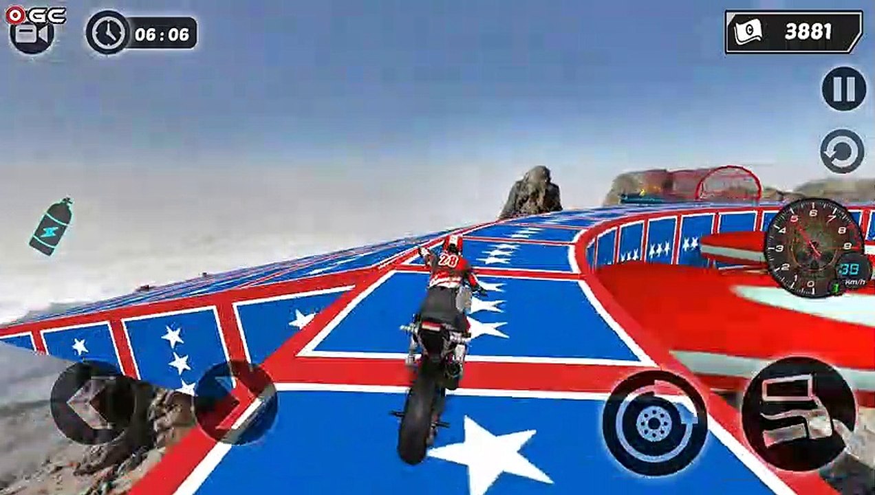 Mega Ramp GT Moto Bike Rider Stunts 2019 - Impossible Motor Games - Android Gameplay FHD  #2