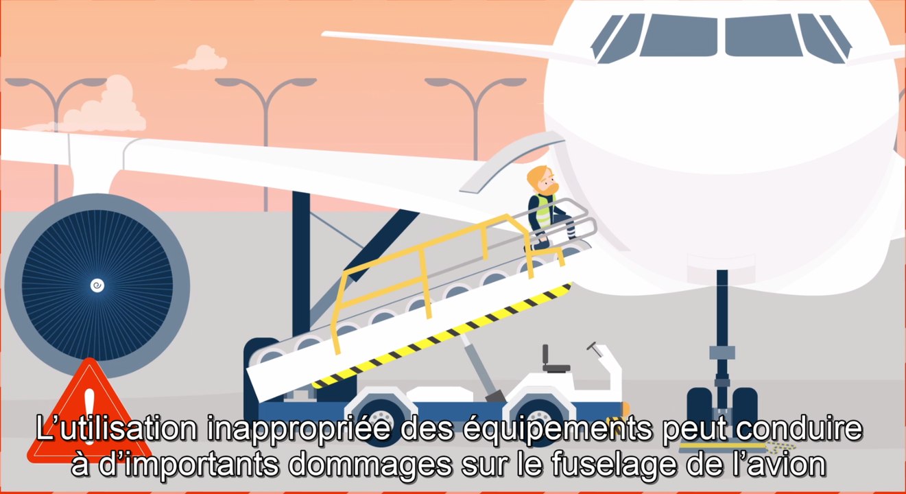 Sécurité des vols, agir ensemble au sol - Utilisation d'un escabeau technique