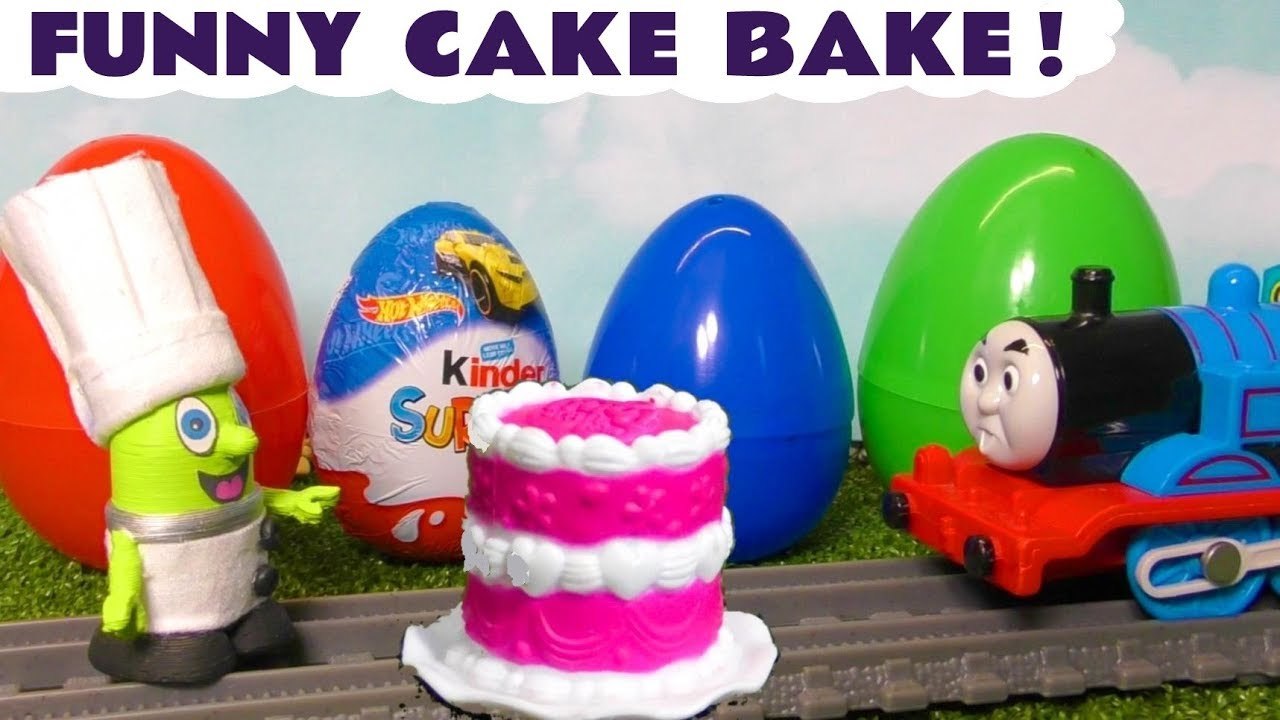 Funny Funlings Cake Bake Learn Colors & Learn English with Thomas and Friends Surprise Eggs in this Family Friendly Full Episode English Story for Kids